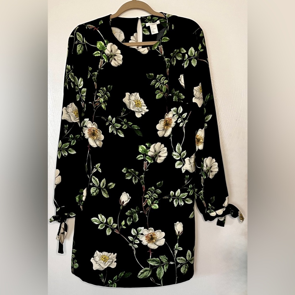 Woman’s floral long sleeve dress